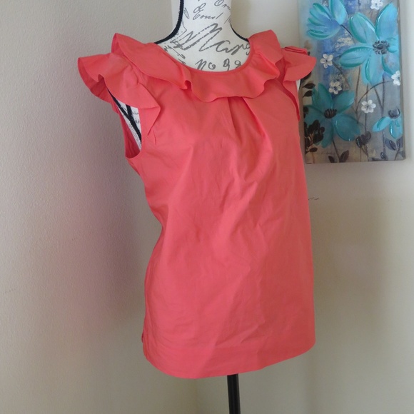 J. Crew ☆ *NWT* Pretty Coral Top Sz 6 - Picture 8 of 8